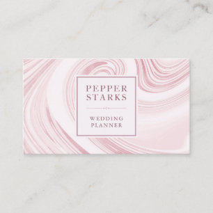 Elegant Abstract Watercolor Marble   Business Card