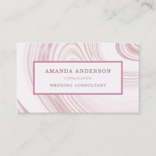 Elegant Abstract Watercolor Marble   Business Card