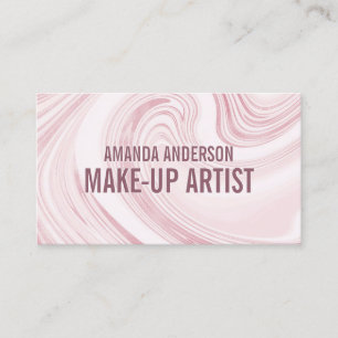 Elegant Abstract Watercolor Marble   Business Card