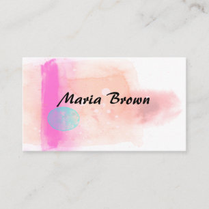 elegant abstract watercolor paint design business card