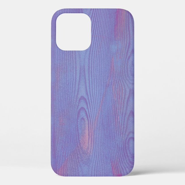 Elegant Abstract Wood grain Texture Violet purple Case-Mate iPhone Case (Back)