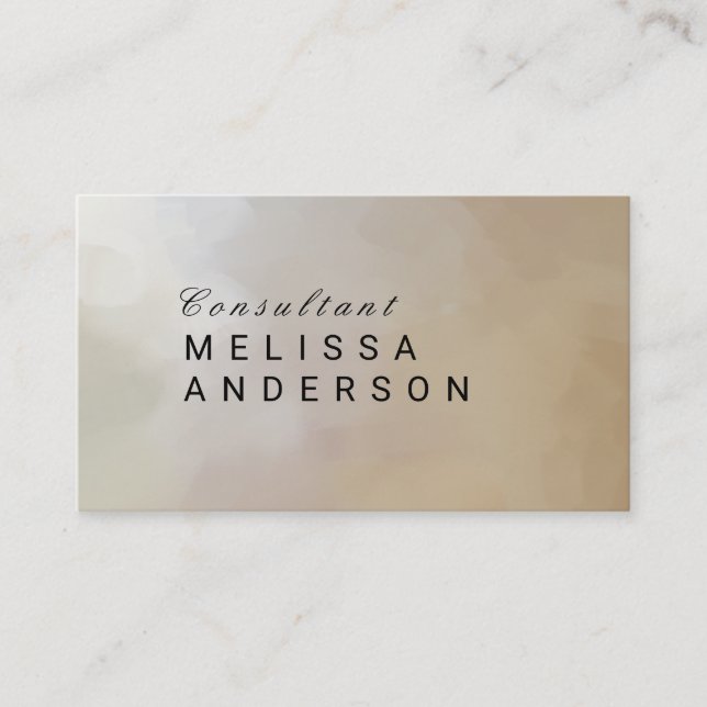 Élégant Abstrait Business Card (Front)