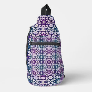 Elegant Abtstract Geometric Flowers Filter 2 Sling Bag