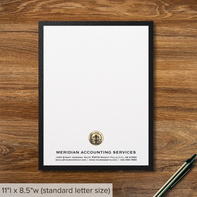 Elegant Accounting Logo Letterhead (Creator Uploaded)