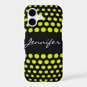 Elegant Acid green Polka Dots Pattern