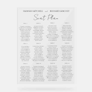 Elegant Acrylic Wedding Seating Chart