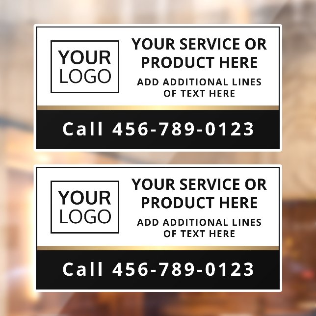 Elegant add logo black and white business service  (Sheet 2)