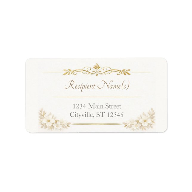 Elegant Address Labels – Personalized Mailing (Front)