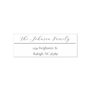 elegant address stamp