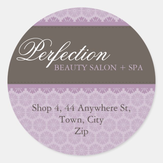 ELEGANT ADDRESS STICKER SEAL :: perfection 2A (Front)