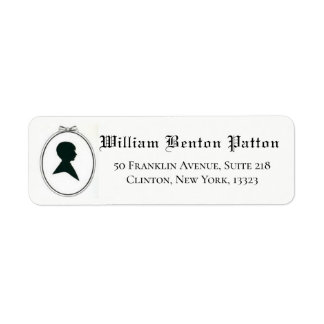 Elegant Adolescent Boy Cut Out Black Silhouette