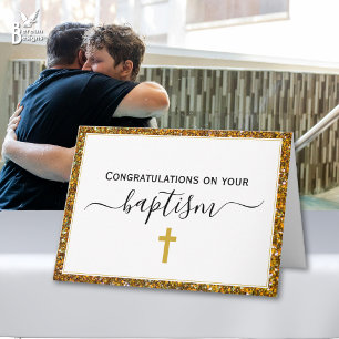 Elegant ADULT BAPTISM Card