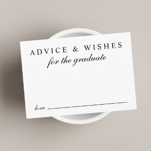 Elegant Advice For The Graduate Graduation Enclosure Card