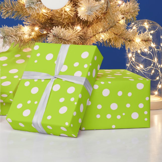 Elegant Aesthetic Green Gift Wrapping Paper Roll (Holidays)