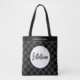 Elegant Aesthetician Beautician Personalised Tote Bag