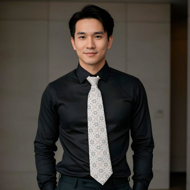 Elegant Aesthetics Spanish Geometric Pattern Tie (Creator Uploaded)