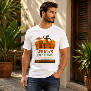 Elegant Africa Rhythms Tribal Drum Dance T-Shirt
