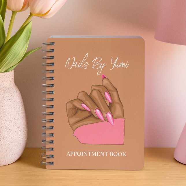 Elegant African American Nail Artist Manicurist Notebook (Creator Uploaded)