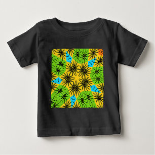 Elegant African-Inspired Spider Traditional Motif Baby T-Shirt