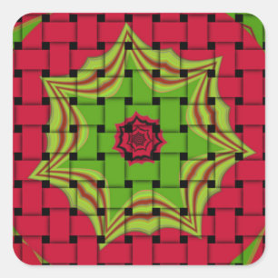 Elegant African Lovely Woven vector print pattern  Square Sticker