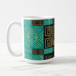 Elegant African Tribal Geometric Pattern  Coffee Mug