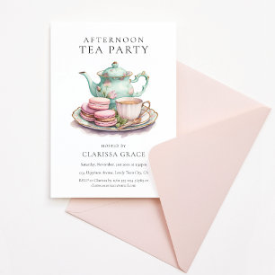Elegant Afternoon Tea Party Invitation