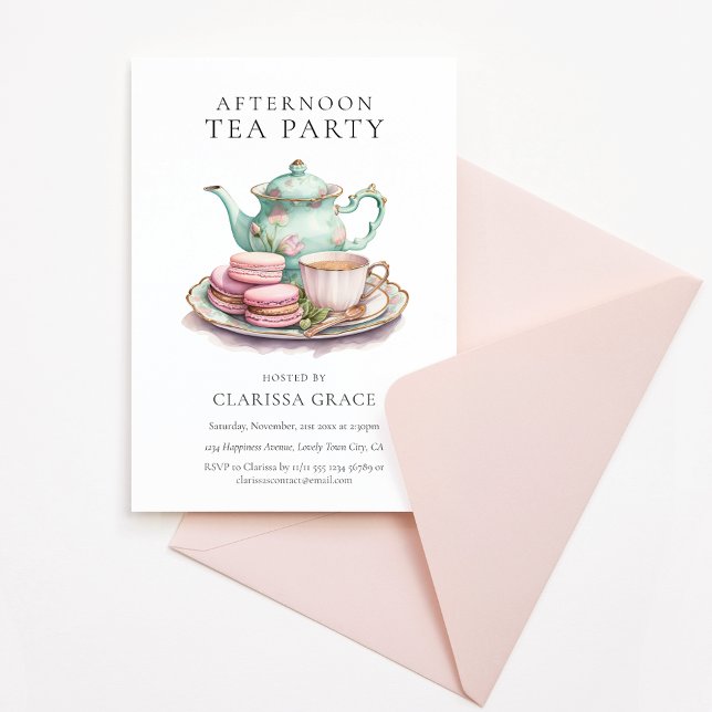 Elegant Afternoon Tea Party Invitation (Creator Uploaded)