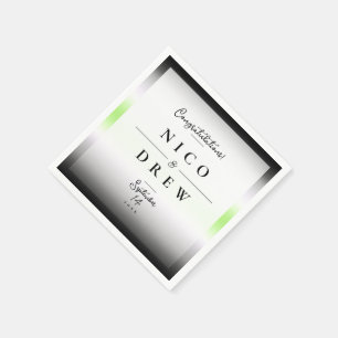 Elegant Agender Pride Wedding Napkin