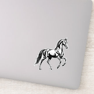 Elegant Akhal-Teke Horse Stylised Illustration