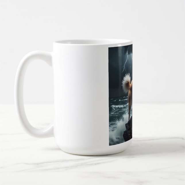 Elegant Akita Coffee Mug (Left)