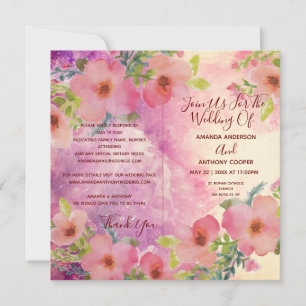 Elegant all in one elegant watercolor flyer