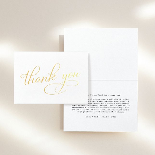 Elegant All Occasion Thank You Foil Card (Creator Uploaded)