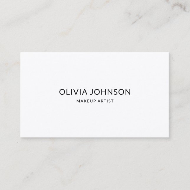 Elegant All Professionals Black & White  Business Card (Front)