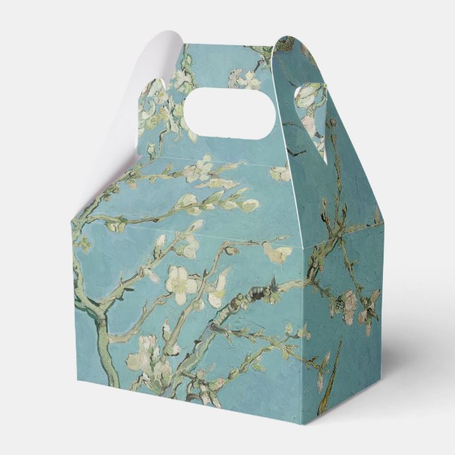 Elegant "Almond Blossom" Wedding Favour Box (Front Side)