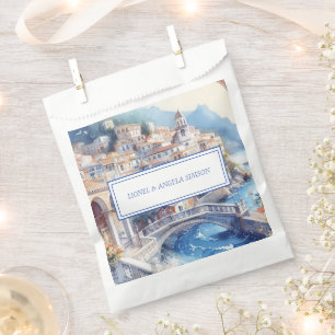 Elegant Amalfi Coast View Italy Favour Bags