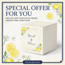 Elegant Amalfi Lemon & Navy Floral Wedding