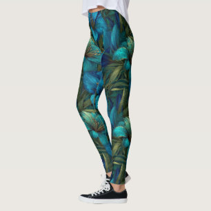 Elegant Amaryllis Aesthetic Maternity Leggings