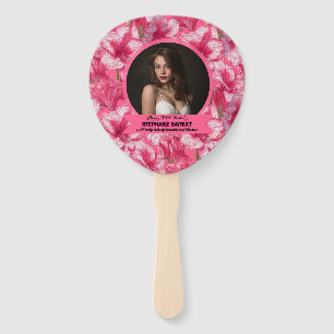 Elegant Amaryllis Birthday Gifts For Mother Hand Fan