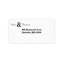 Elegant Ampersand Address Label