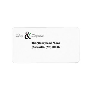 Elegant Ampersand Address Label