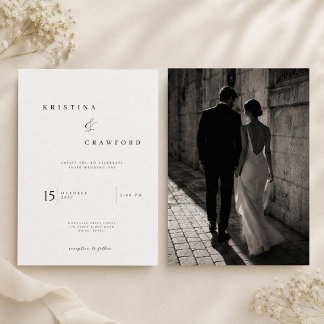 Elegant Ampersand Wedding Invitation Template