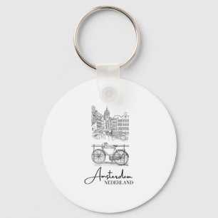 Elegant Amsterdam Netherlands Nederland Holland So Key Ring