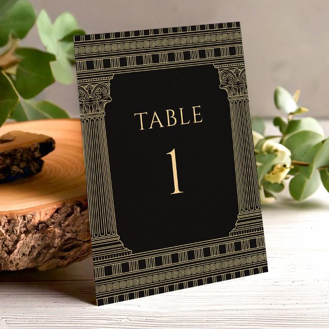 Elegant Ancient Greece Party Table Numbers (Creator Uploaded)