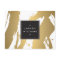 Elegant and Abstract Gold Brushstrokes II Postcard