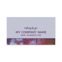 Elegant and Arty Modern Light Purple Business Card