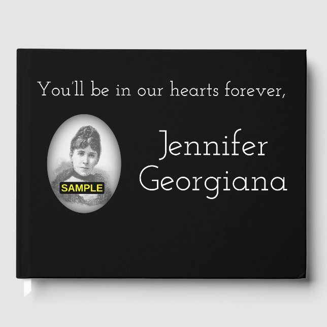 Elegant and Basic Sympathies Guestbook (Front)