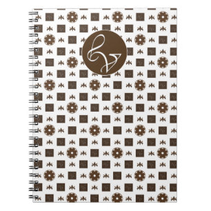 Elegant and chequered modern pattern notebook