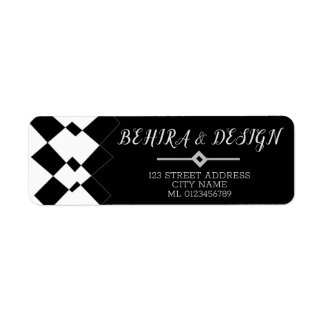 Elegant and chic black and white geometric pattern