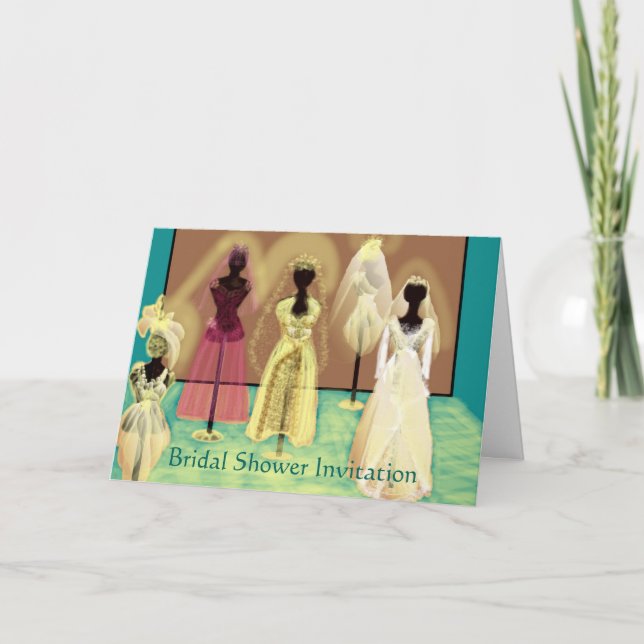 Elegant and Chic Bridal Shower Invitation (Front)