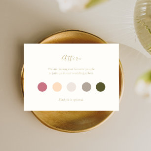 Elegant and Chic Pastels Attire Card